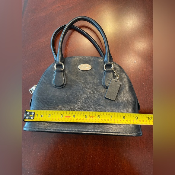 Vintage Coach Black Leather Handbag - Picture 8 of 10